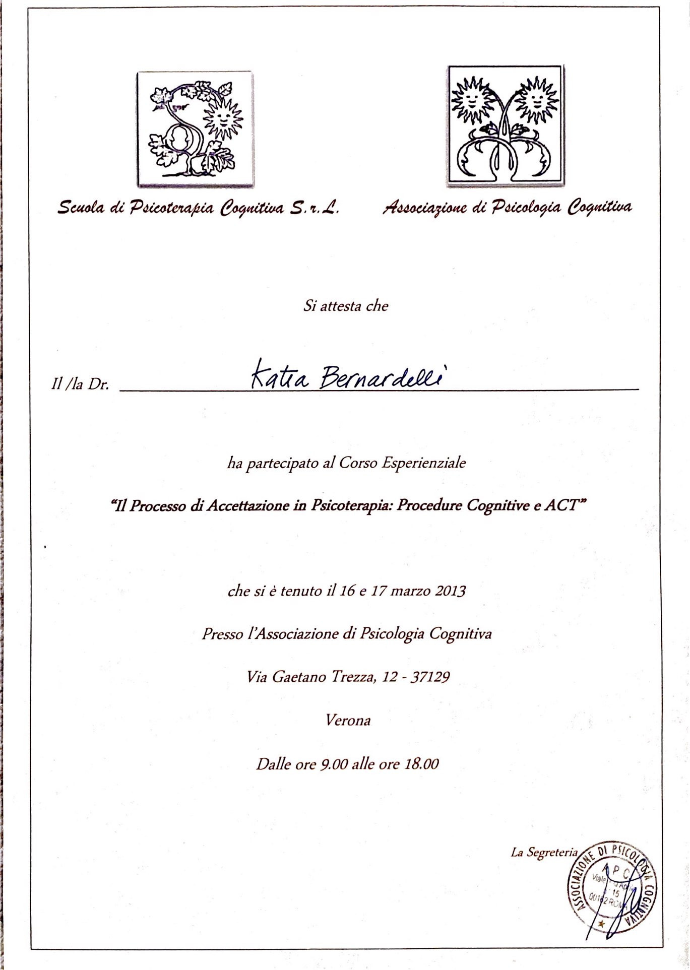 Corso ACT