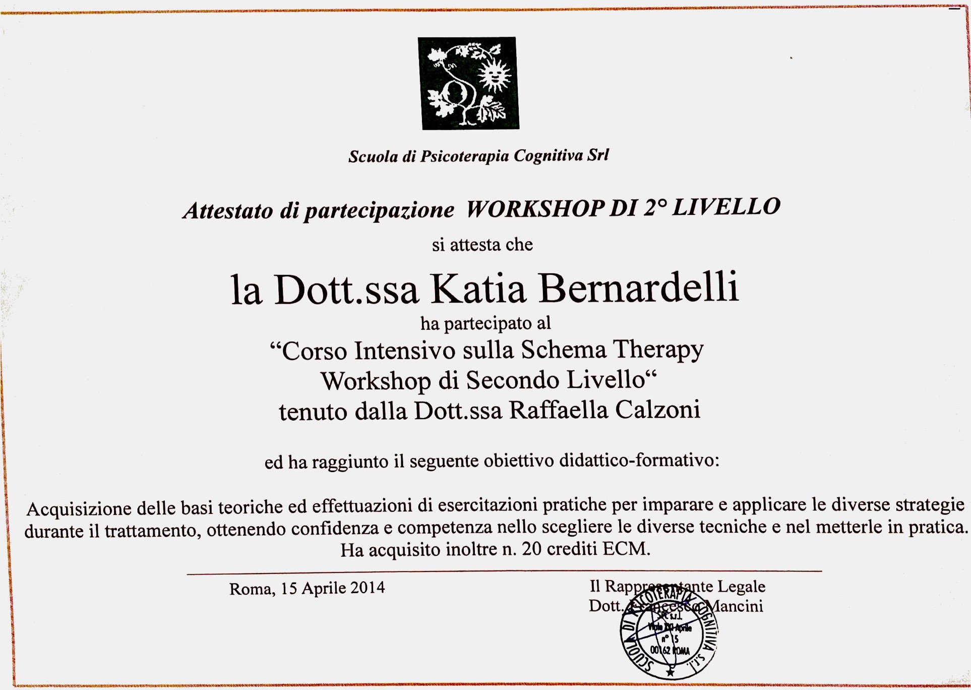 Schema therapy livello 2